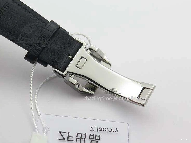 MIROTIME 0517 Reliable Portuguese IW371447 ZF 1:1 Best Edition SS Black Dial On Black Leather Strap A79350 V 7274